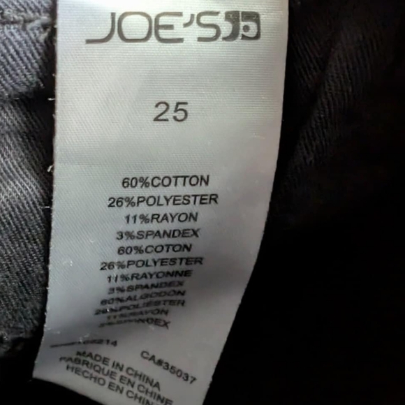 Joes jeans womens black distressed skinny jeans size 25‎ - Picture 6 of 6